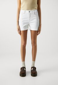 Vero Moda - VMLUNA FOLD MIX - Farmer rövidnadrágok - cloud dancer Miniatűr kép 1