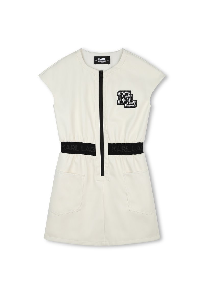 KARL LAGERFELD KIDS Vestido camisero crema