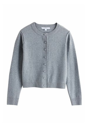 Next, TALL FIT - SUPERSOFT CREW NECK LONG SLEEVE CARDIGAN - Strickjacke - grey marl