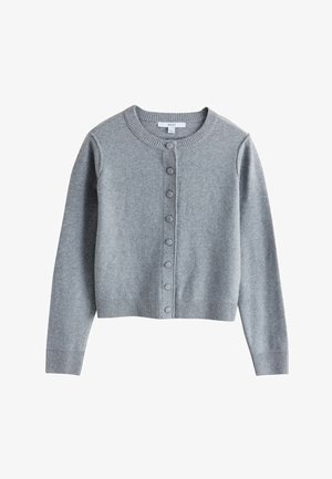 Next, TALL FIT - SUPERSOFT CREW NECK LONG SLEEVE CARDIGAN - Cardigan - grey marl