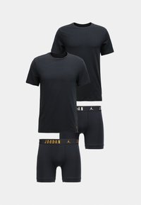 MENS BASICS SET 4 PACK - Aluspaita - black