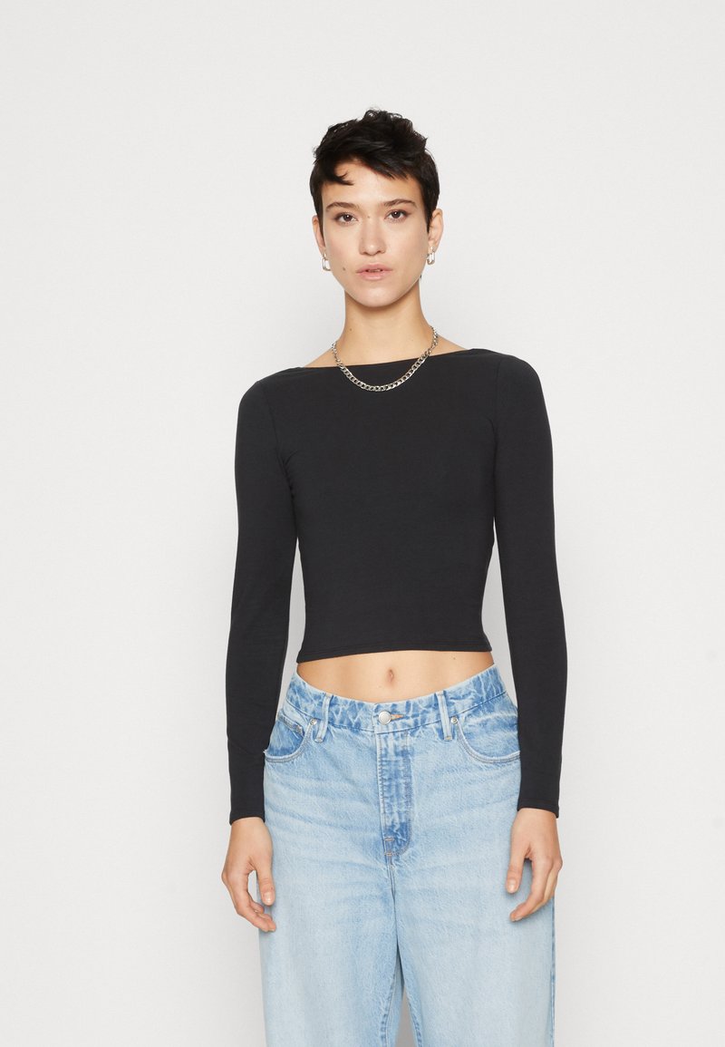 Hollister Co. LONGSLEEVE LOW BACK CREW TSHIRT Langarmshirt CASUAL