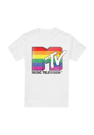 Cotton Soul, MTV RAINBOW PRIDE LOGO - Print T-shirt - white