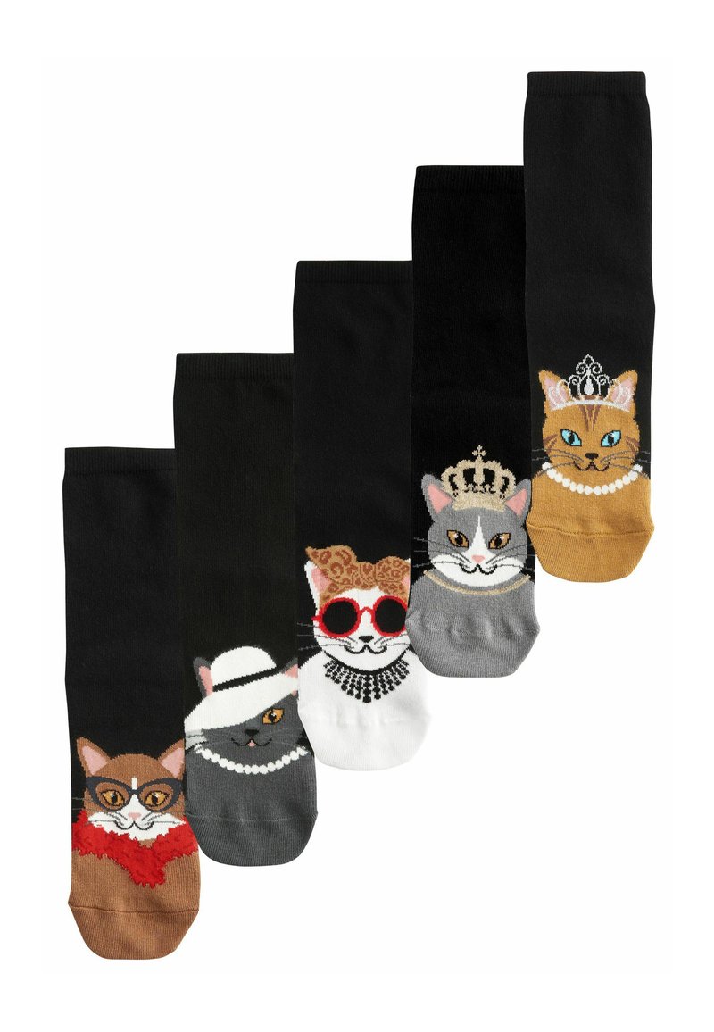 Next 5 PACK  - REGULAR FIT - Calze - glam cats