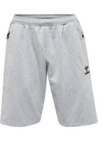 Hummel - HMLMOVE GRID - Shorts - grey melange Thumbnail-Bild 1