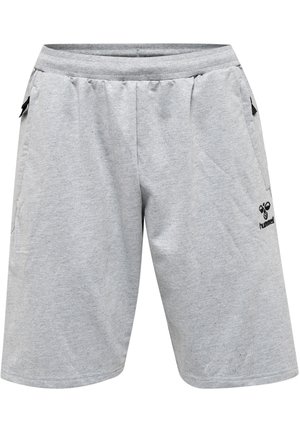 HMLMOVE GRID - Shorts - grey melange