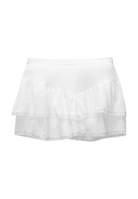 Jupe Paysanne Blanche Pull&Bear Femme – Taille 10, Coton, Taille élastique