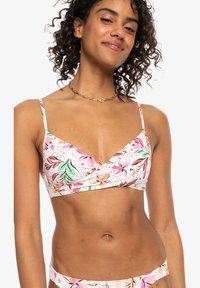 Roxy - PT CLASSICS WRAP - Sutien costum de baie din două piese - white happy tropical swim Imagine miniatură 1