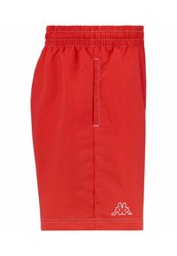 Pantaloni sportivi rossi con vita elastica, tasca laterale e logo bianco all'orlo. Realizzati in tessuto leggero e morbido.