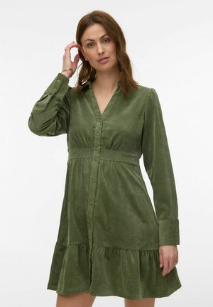 AWASTA  - Robe chemise - olivine