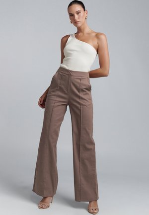 AMIE - Stoffhose - chocolate