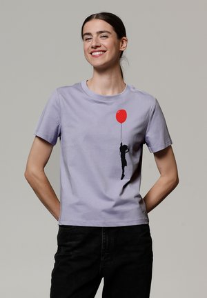 MIT LUFTBALLON - Print T-shirt - lavender