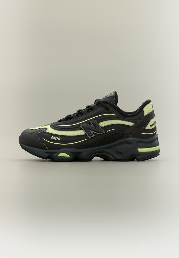 New Balance M1000 UNISEX - Trainers - black metallic/dry lime