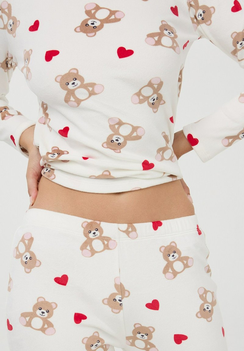 Pigiama Donna Il Granchio Lady In Cotone Interlock, Stampa Orsetti, Collezione Autunno Inverno