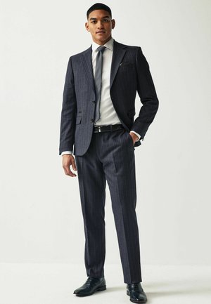 TAILORED FIT STRIPE REGULAR FIT - Suit trousers - navy blue