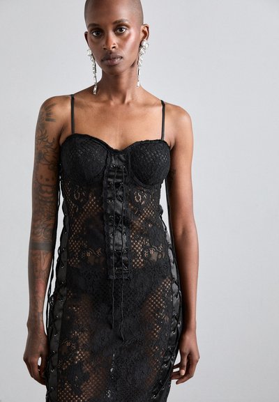 Sinead Gorey EYELET DRESS - Rochie cocktail/Rochie petrecere - black