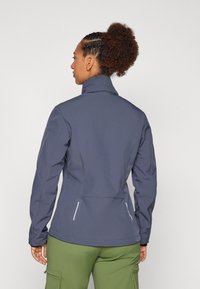 CMP ZIP HOOD - Jachetă softshell - titanio/acqua