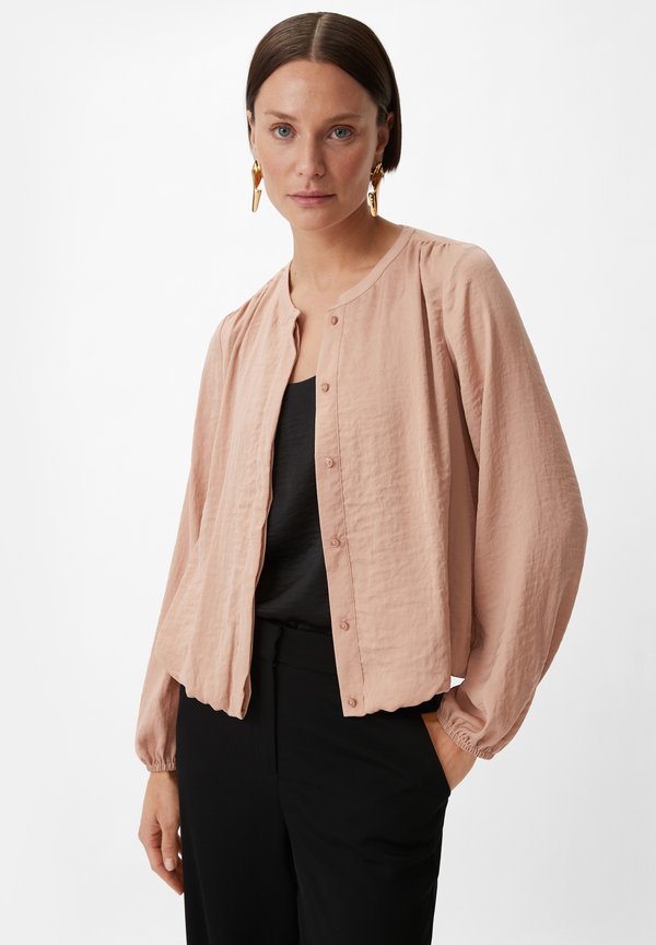 À TAILLE FRONCÉE - Bluse - hellbraun