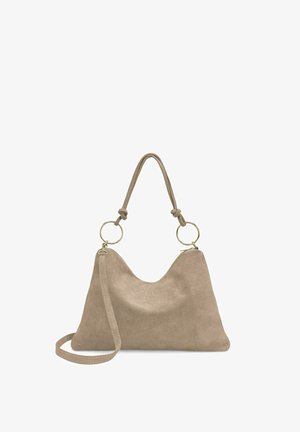 OH MY BAG, SAC POCHETTE HOBO EN CROÛTE DE CUIR SOA - Sac bandoulière - beige crème