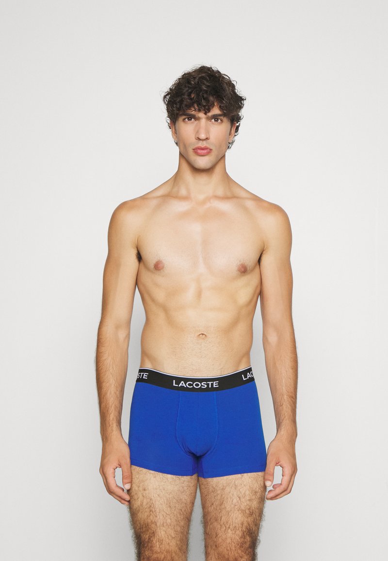 Lacoste 3 PACK - Chiloți boxer - jaune fluo/bleu/noir