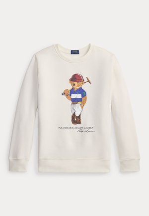 POLO BEAR FLEECE SWEATSHIRT 7-14Y - Mikina - white