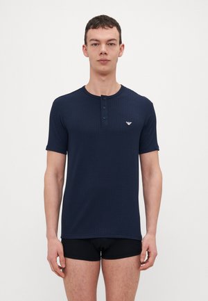 SLEEVE HENLEY - Spodné tričko - blu