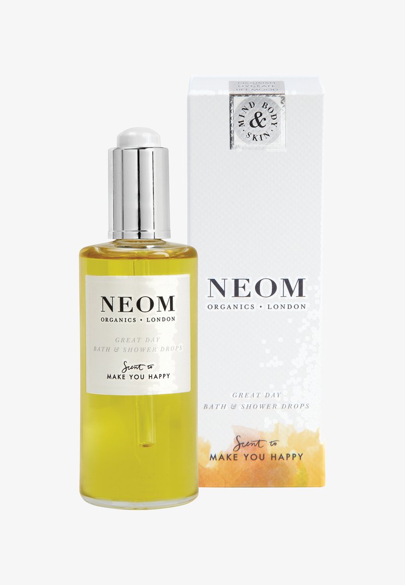 Neom BATH & SHOWER DROPS 100ML - Bath Soak and Bubble Bath - great day