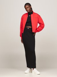 Tommy Jeans BADGE SKIRT - Fustă tip creion - black