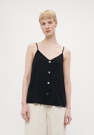 ONLNELLY LIFE BUTTON SINGLET SOLID  - Topper - black