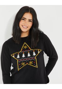 Threadbare THB LADIES XMAS  - Striktrøje - black