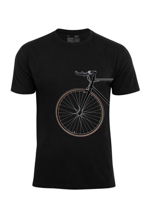 BIKE LOVER - VORDERRAD - Print T-shirt - schwarz