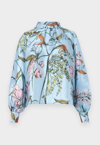 FLAT TEXTURED GATHERED LONG SLEEVE - Bluză - spring mimosa