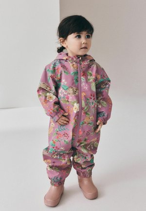 Next, REGULAR FIT - WATERPROOF PRINTED PUDDLESUIT  . - Kombinéza do dažďa - berry pink floral