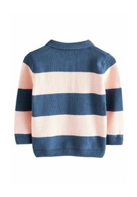 Next REGULAR FIT -  RUGBY  - Långärmad tröja - navy blue pink stripe