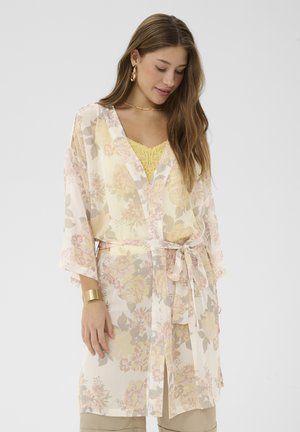 Cream, CRDANICA  KIMONO - Leichte Jacke - lemon flower