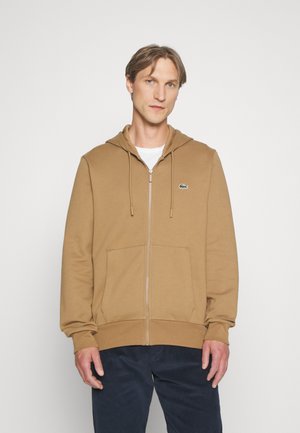 Lacoste Sweater met rits - marron