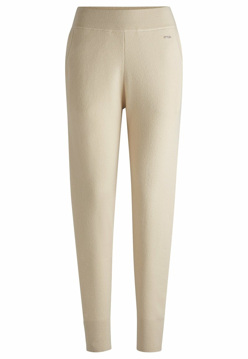 Boss Trainingsbroek lichtgeel gemêleerd