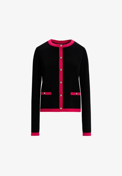 Luisa Spagnoli MATERIALE - Jopica - nero fucsia
