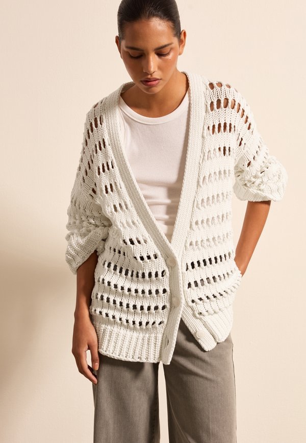 OVERSIZED OPENWORK - Strickjacke