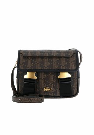 Lacoste, MESSENGER BAG UNISEX - Sac bandoulière - mono slate black shitake
