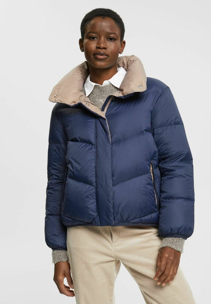 Esprit RCS LL PFF Down jacket navy/mottled dark blue Zalando.de