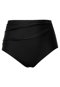 Ulla Popken DRAPIERUNG HIGH WAIST - Bikini pezzo sotto - black