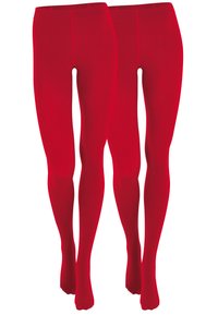 YENITA THERMO TIGHTS 2ER PACK WITH INNER FLEECE-TIGHTS - Collant - rot