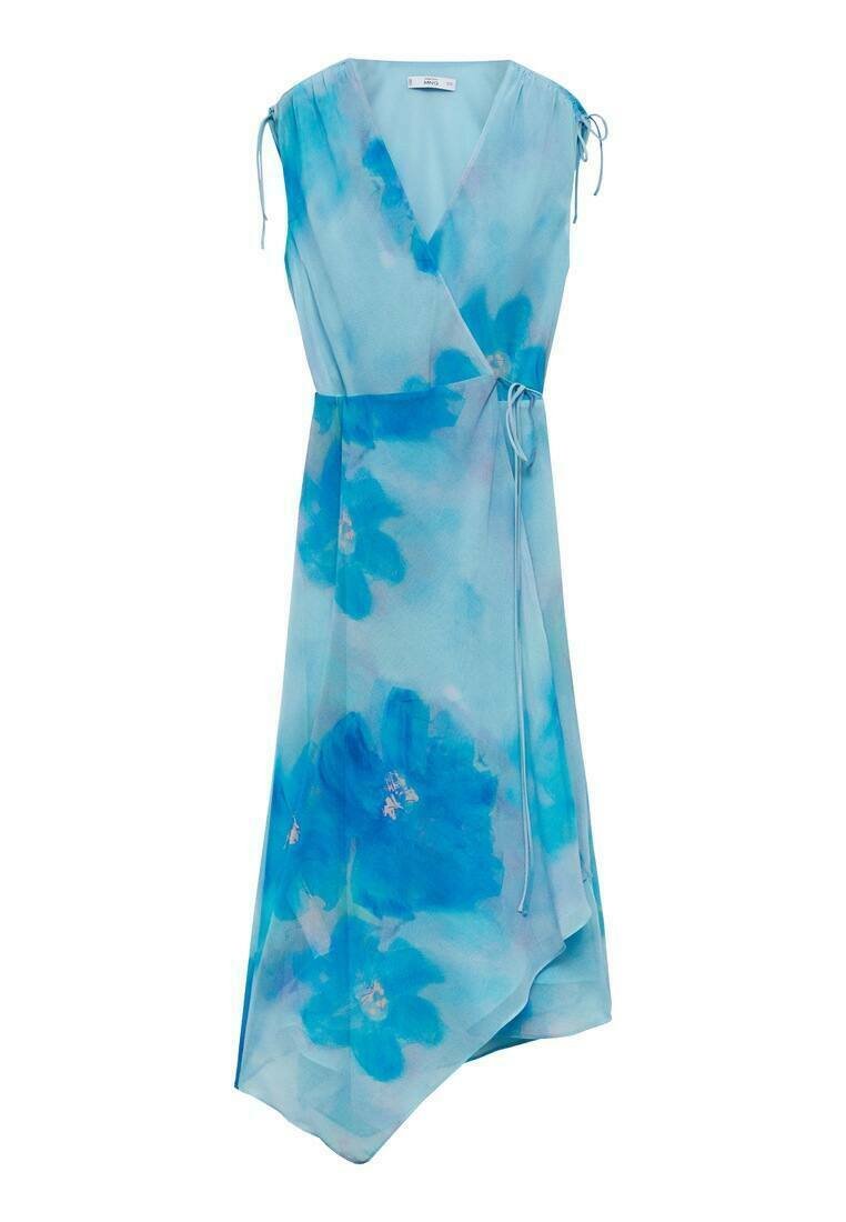 Mango Cocktailjurk donkerblauw Mango Cocktailjurk donkerblauw