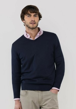 El Ganso, JERSEY CUELLO PICO - Jersey de punto - marino