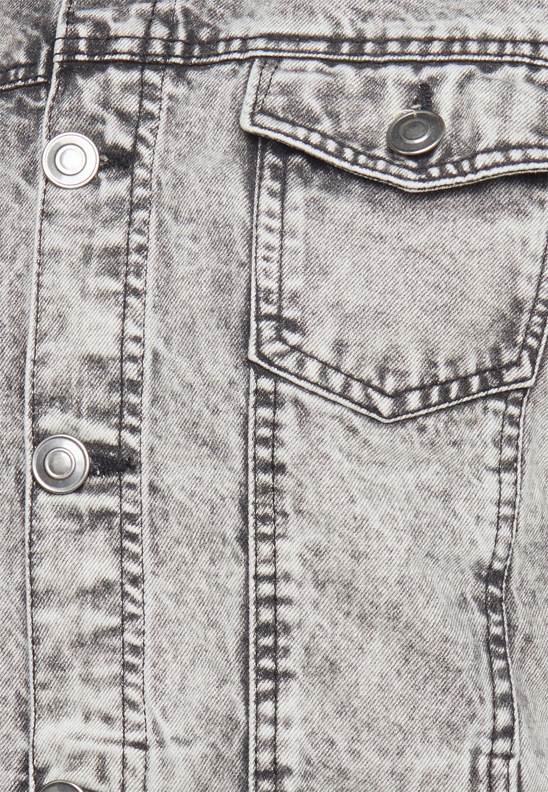 Brave Soul Denim jacket - grey acid 