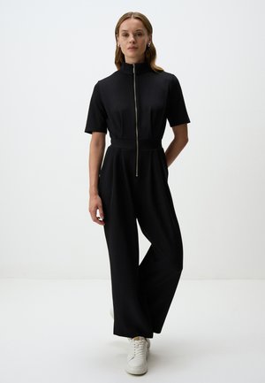 HALF TURTLENECK SHORT SLEEVE  - Jumpsuit - black