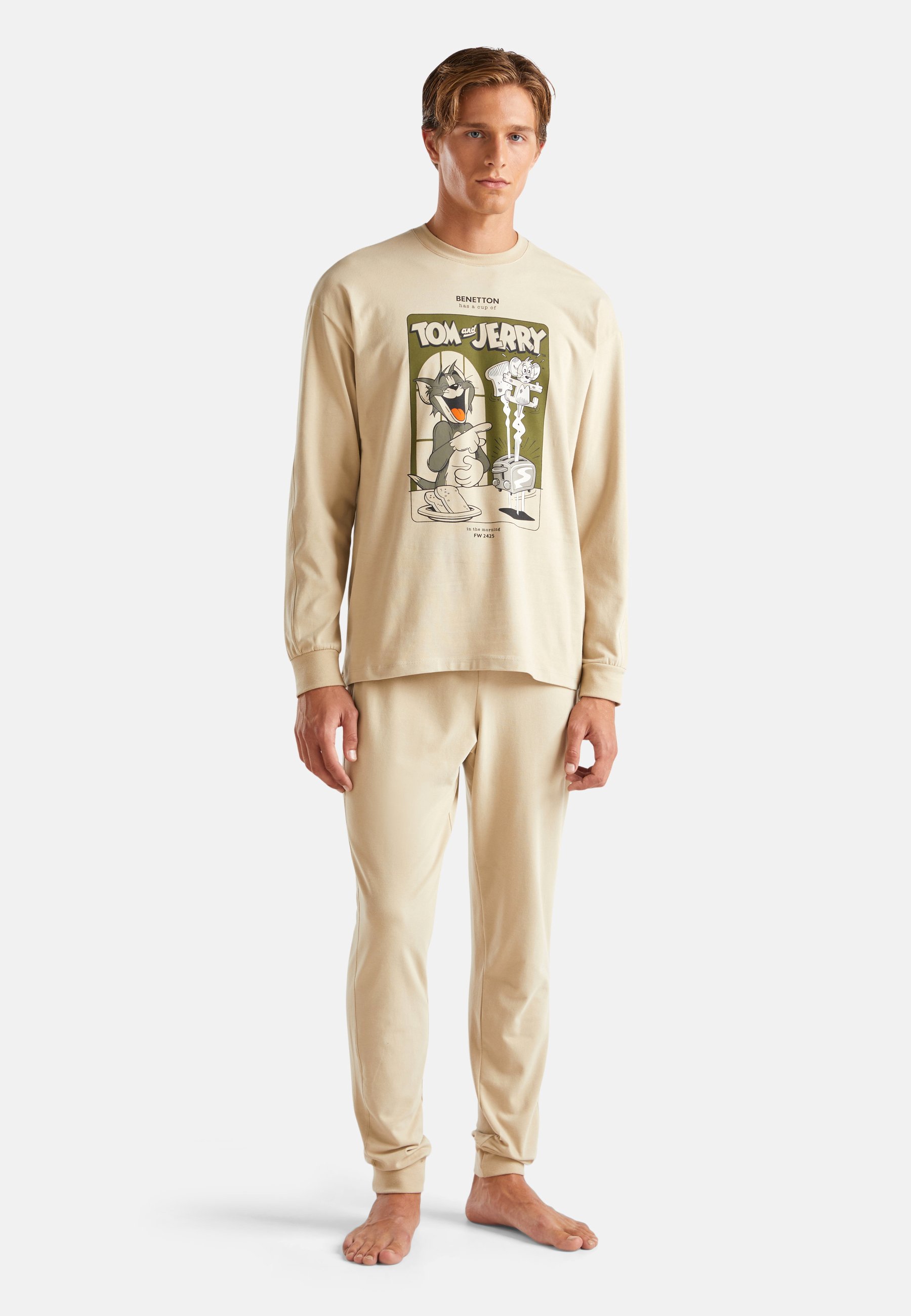 United Colors Of Benetton Camiseta De Pijama Para Hombre El