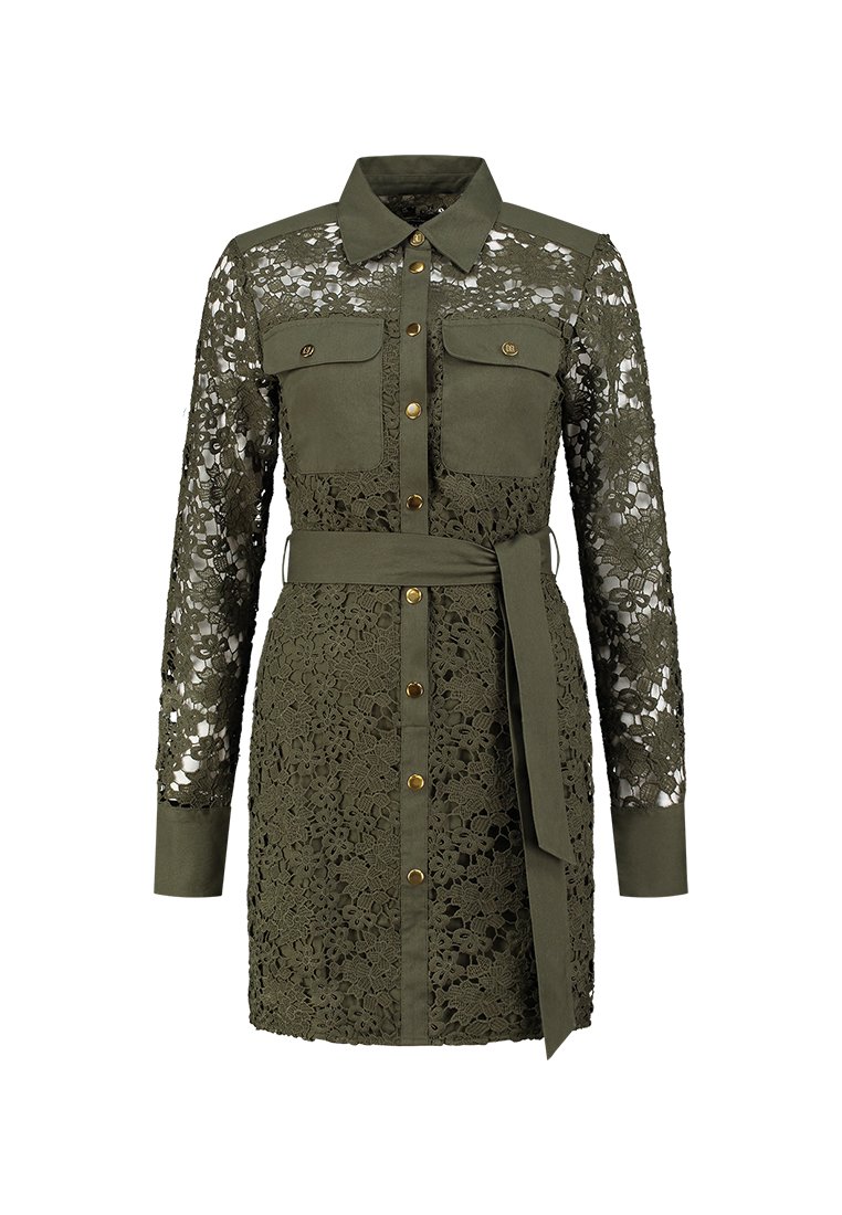 NIKKIE Blousejurk olijfgroen NIKKIE Blousejurk olijfgroen