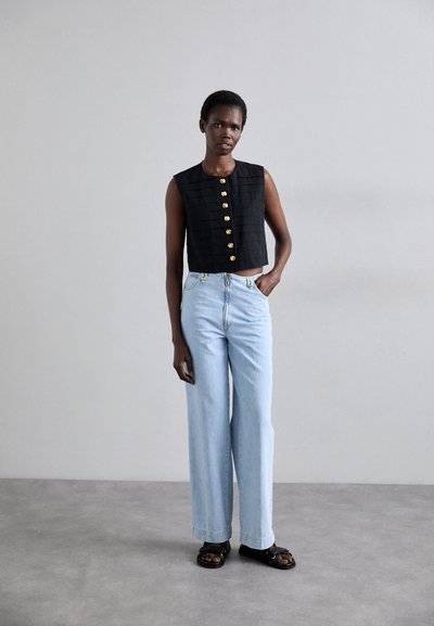 sandro HAUT - Waistcoat - noir